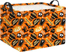HIYAGON Rectangular Halloween Basket for Boys and Girls Kids Trick or Treat Pumpkin Basket for Halloween Parties Cute Storage Bin Organizer Box Room Decor(Spider Halloween) by TinyTreasures Baby Boutique