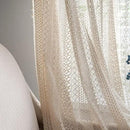 Sutuo Home Boho Curtains Crochet Lace Semi-Sheer Bohemian Hollow Knitted Handmade Tassels, Rod Pocket Window Treatment Vintage Rustic Farmhouse Drapes for Living Bedroom, 1 Panel 59" W x 84" L, Beige by CozyNest Decor
