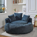 Bean Bag Chair for Adults, Comfortable Bean Bag Sofa with Back Support and Pillows, Giant Bean Bag Chairs Suitable for Living Rooms, Bedrooms and Apartments -Dark Blue by TinyTreasures Baby Boutique