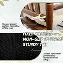 YZ HOME Rocking Chair Cushion, Set of Thicken Seat & Back Chair Cushions with Memory Foam, Non-Slip Chair Pad with Ties for for Indoor&Outdoor Rocker, Beige, 28 * 18 * 5/18x18x5 by CozyNest Decor