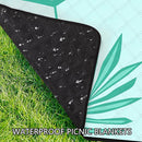 Picnic Blankets Waterproof Sandproof, 79''x79'' Extra Large Foldable & Portable Beach Blanket, 3-Layer Fabric Outdoor Mat for Family Camping, Park, Travel, Grass Lawn, Adults & Kids-Tropical Fern by TinyTreasures Baby Boutique