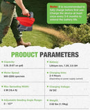 SHALL Battery Powered Fertilizer Spreader, 7.2V Rechargeable Seed Spreader for Salt, De-Icer, Earth Food, Grass Seed, 8-Level Settings and 3.3L Large Capacity Spreading up to 6458 sq.ft by GreenHaven Gardens