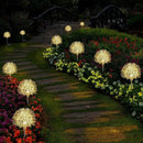 2 Pack Sunflower Garden Lights + 2 Pack Aluminum Ball Garden Lights by GreenHaven Gardens