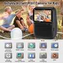 Instant Print Camera for Kids, 3.0" HD 1080P Digital Video Cameras with 3 Rolls of Printer Paper for Toddler, Birthday Gifts Toy for Girls Boys with 32GB SD Card (3.0 Style, Black) by TinyTreasures Baby Boutique