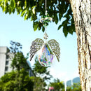 H&D HYALINE & DORA Metal Angel Wing Pendant with Rainbow Crystal Prisms Suncatcher Window Home Christmas Hanging Decor,Set 3pcs by GreenHaven Gardens