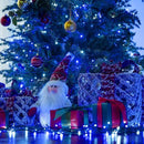 JMEXSUSS 250LED Christmas String Lights 91.5ft Extendable Green Wire Christmas Lights Outdoor Waterproof, 8 Modes LED String Lights Indoor for Tree Wedding Party Garden Patio Decoration, Blue & White by GreenHaven Gardens