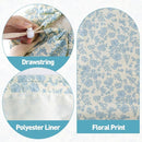 College Laundry Bag, Dirty Clothes Laundry Bag With Drawstring Handles For College Dorm Laundromat Apartment Travel Camp 29" X 18" Women Girls Back To School Birthdays Gift, Blue Florals by TinyTreasures Baby Boutique