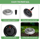 Flumy Solar Lights Outdoor Waterproof, Disk Ground Lights Outdoor Solar Lights for Yard, Patio, Pathway, Lawn, Walkway, Camping, Pool, Solar Ground Lights Walkway Lights Deck Lights, 8 Pack White by GreenHaven Gardens