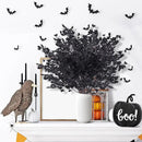 Sggvecsy 15 Pcs Babys Breath Artificial Flowers Gypsophila Bouquets Bulk Real Touch Fake Silk Flowers for Home Halloween Wedding DIY Floral Arrangement Table Centerpiece Festival Decoration (Black) by CozyNest Decor