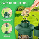 Squirrel Proof Bird Feeders for Outdoors Hanging, Metal Squirrel Proof Bird Feeder with Gravity Protection, 3LB Large Capacity Wild Bird Feeders for Outside Finch, Cardinal, Blue Jay (Green) by GreenHaven Gardens