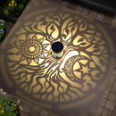 4 Pack Large Solar Fence Lights Metal Solar Powered Outdoor Wall Deck Step Lights Tree Theme Waterproof Fence Light for Garden Post Patio Backyard Yard Decor, Gardening Gifts for Women Mom Grandma by CozyNest Decor