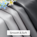 HOMEIDEAS Gray Grey Ombre Blackout Curtains, 52 X 84 Inch Length Gradient Color Room Darkening Curtains with Grommet Thermal Insulated Window Drapes for Living Room, Bedroom, 2 Panels by TinyTreasures Baby Boutique