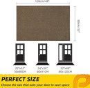 JSEI Dirt Trapper Door Mat 32"x48" Non-Slip Washable Entrance Mat, Dog Doormats, Absorbent & Fade-Resistant Floor Mats, Low Profile Welcome Mats for Entryway, Front Door, and Inside Entrance, Brown by CozyNest Decor