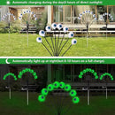 Halloween Decorations Outdoor Lights - 4 Pack 32LED Solar Halloween Scary Eyeball Pathway Lights Swaying by Wind, Waterproof Solar Halloween Stake Lights for Garden Porch Lawn Pathway (Green) by GreenHaven Gardens