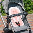 Infant Car Seat Insert, HNHUAMING Baby Car Seat Head & Body Support with 2 Strap Pads, Ultra Soft Newborn Preemie Carseat Insert Cushion for Girls Boys, Fits Car Seat, Stroller, Swing, Bouncer, Pink by TinyTreasures Baby Boutique