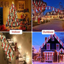 Solar Meteor Shower Lights Outdoor Waterproof, Christmas Decorations Lights Solar Powered, 16 Tubes 384LED Rain Drop Lights, Snow Cascading String Lights for Tree Party Garden Decor (Red and White) by GreenHaven Gardens