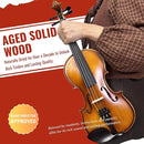 1/2 Size Violin for Kids, Half Size Fiddle - Solid Spruce & Maple with Lightweight Case, Brazilwood Bow, Shoulder Rest, Digital Tuner (Child Beginner Kit MVA-800) by TinyTreasures Baby Boutique