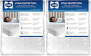 Sealy Baby Stain Protection Fitted Waterproof Infant Crib Mattress Protector Pad and Toddler Bed Cover, Durable and Comfortable Topper, Machine Washable and Dryer Friendly, 52” x 28”- White by TinyTreasures Baby Boutique