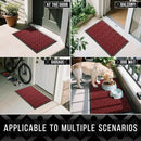Yimobra Front Door Mat Outdoor Indoor 29.5x17, All-Season, All-Weather, Heavy Duty Welcome Door Mats Outside Entrance, Non Slip Porch Patio Entrance Mat, Red by CozyNest Decor