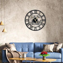 20inches/50cm Wall Clocks Roman Numeral Battery Powered No Ticking Silent Modern Unique Metal Wall ClocksSuitable Living Room Kitchen Bedroom Fireplace Office Farmhouse by CozyNest Decor