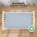 KeaBabies 2-Pack Organic Crib Sheets for Boys, Girls - 52x28 Fitted Crib Mattress Sheet Neutral, Breathable Jersey Cotton Cover for Baby Bed, Toddler Mattress, Soft & Cute Prints (Excavation) by TinyTreasures Baby Boutique