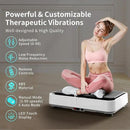 Vibration Plate Exercise Machine, Whole Body Workout Power Vibrate Fitness Platform Vibration Plate for Lymphatic Drainage, Home Training Equipment for Weight Loss & Toning by CozyNest Decor