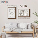 VCK 16x24 Picture Frame 3 Pack, Brown Wood Poster Frame with Exclusive Wood Grain, Wall Mounting Hanging by CozyNest Decor