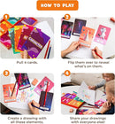 Drawsome Drawing Game for Creative Kids – 160 Prompt Cards with Characters, Actions, Styles & Places to Spark Imagination – Fun Single Player & Family Art Game with Painting Ideas by TinyTreasures Baby Boutique