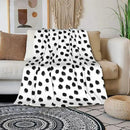 HGOD DESIGNS Polka DotsBlanket, Super Soft Brush Strokes Dots Throw Blanket 50"x60" Blanket for Bed Couch Chair Fall Winter Camping Living Room Office by CozyNest Decor