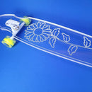 Clear Longboard Skateboard - Transparent Acrylic Long Boards with Light-Up LED Wheels for Smooth Rides - Ride The Streets in Style with Longboard Built for Beginners & Pros Alike by TinyTreasures Baby Boutique