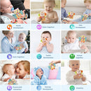 BLOOBLOOMAX Sock rattles for Babies 0-24 Months Baby Animal Foot Finder Educational Toys by TinyTreasures Baby Boutique