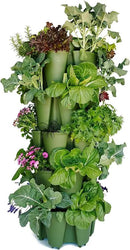 Greenstalk Patented Large 5 Tier Vertical Garden Planter with Patented Internal Watering System Great for Growing a Variety of Strawberries, Vegetables, Herbs, & Flowers (Evergreen) by CozyNest Decor