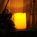 CANDLE CHOICE Waterproof Outdoor Battery Operated Flameless Candles with Timer Flickering Plastic Resin Electric LED Pillar Lights for Lantern Patio Garden Wedding Party Decorations 3x4 Inches 2 Pack by GreenHaven Gardens