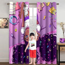 Cartoon Printed Curtains for Bedroom, 82 x 84 inches, Blackout, Grommet Top, 2 Piece Set, Girls Room Curtains, Thermal Insulated by TinyTreasures Baby Boutique