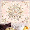 Lunerfex Floral Mandala Tapestry Boho Tapestry for Bedroom Orange Tapestries Wall Hanging Living Room Wall Art and Home Decor 70x90 by CozyNest Decor