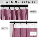 Macochico Pinch Pleated Blackout Curtains 102 Inches Long 100% Blackout Natural Linen Drapes for Bedroom Living Room Windows Farmhouse Burlap Curtains with Tieback 52”Wx102”L Lilac 1 Panel by CozyNest Decor