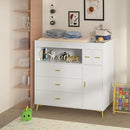 PakaLife Changing Table with Drawers, White Drawer Dresser,Changing Table Dresser with 5 Drawer & Cabinet… by TinyTreasures Baby Boutique