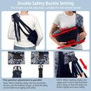 CUBY Wrap Baby Sling Carrier, Baby Wraps Sling Carrier Adjustable Breathable Lightweight Easy to Wearing - Baby Slings for Newborn Infant Toddler Front & Hip Carry Up to 40lbs (Dark Blue Floral) by TinyTreasures Baby Boutique