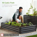 Best Choice Products 6x3x1ft Outdoor Metal Raised Garden Bed Box Vegetable Planter for Vegetables, Flowers, Herbs, and Succulents - Silver by GreenHaven Gardens