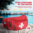 Ever Ready First Aid, Fanny Pack/Hip Pack, Fully Stocked First Aid Kit with Adult & Infant CPR Combo Masks (72 Piece Set) by TinyTreasures Baby Boutique