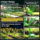 Solar Garden Lights 2 Pack, 16LED Swaying Solar Lights for Mother's Day, 30 Inches Waterproof Garden Solar Lights for Pathway Yard Outdoor Garden Decor, Gardening Gifts, Warm White by GreenHaven Gardens