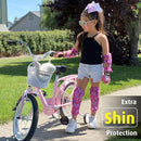 Soft-Style Kids Knee and Elbow Pads with Bike Gloves, Flexible Impact-Resistant Gear for Ages 2-11, Designed for Balance Bikes, Roller-Skating, and Skateboarding by TinyTreasures Baby Boutique