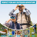 Binoculars for Kids, Kids Binoculars Toys for 3 4 5 6 7 8 Years Boys and Girls, Set with Magnifying Glass & Compass - Birthday Gifts Outdoor Toy for Kid Ages 3-8 Toddler Camping (Blue) by TinyTreasures Baby Boutique