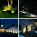 Solar Landscape Lights Outdoor, 3000K Dimmable Solar Pathway Lights, 500LM Solars Spot Light IP65 Waterproof for Walkway Lawn Yard, 2pcs by CozyNest Decor