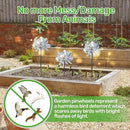 BATTIFE 6 Sets Pinwheels for Yard and Garden, Double Sides Reflective Bird Deterrent Pinwheel, Large Silver Outdoor Sparkly Wind Spinner, Pin Wheels for Lawn and Patio… by GreenHaven Gardens