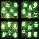 Clothmile Glow in The Dark Halloween Ghost Window Clings, Green Luminous Double-Side Window Stickers for Party Decorations, Home, School, Glass by CozyNest Decor