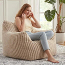 Giant Bean Bag Chairs for Adults with Filling Plush Fluffy Bean Bag Chairs for Teens with Armrests Comfy BeanBag Lazy Couch Sofa Chair for Bedroom Living Room Reading by CozyNest Decor