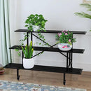 Zhongma 3 Tier Sturdy Metal Plant Stand with Wheels, L45.67 x W26 x H26 inch, Heavy Duty Plant Holder for Home Indoor and Outdoor, 660 LBS Capacity & Heavy Duty Construction by GreenHaven Gardens