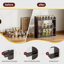 3 Tier Bamboo Wood Spice Rack, Seasoning Bottles Jars Organizer Shelf for Spices or Craft Supplies, Kitchen Counter or Wall Mounting (Brown) by CozyNest Decor