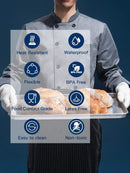 LANON Protection wahoo Liquid Silicone Smoker Oven Gloves, Food-Contact Grade, Heat Resistant Gloves for Cooking, Grilling, Baking, White, XXL/11 by GreenHaven Gardens